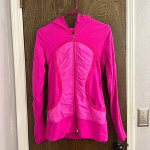 Lululemon jacket, hot pink, size 8